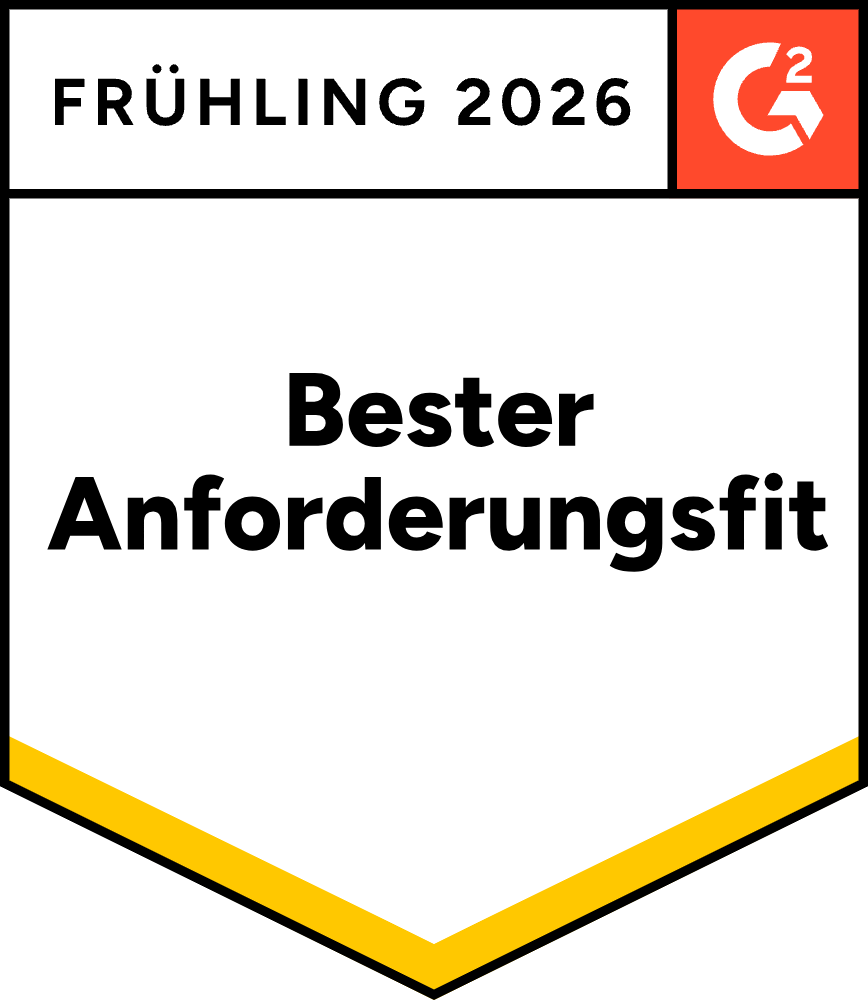 G2 Award Badge: AmbestendenAnforderungenentsprechend MeetsRequirements