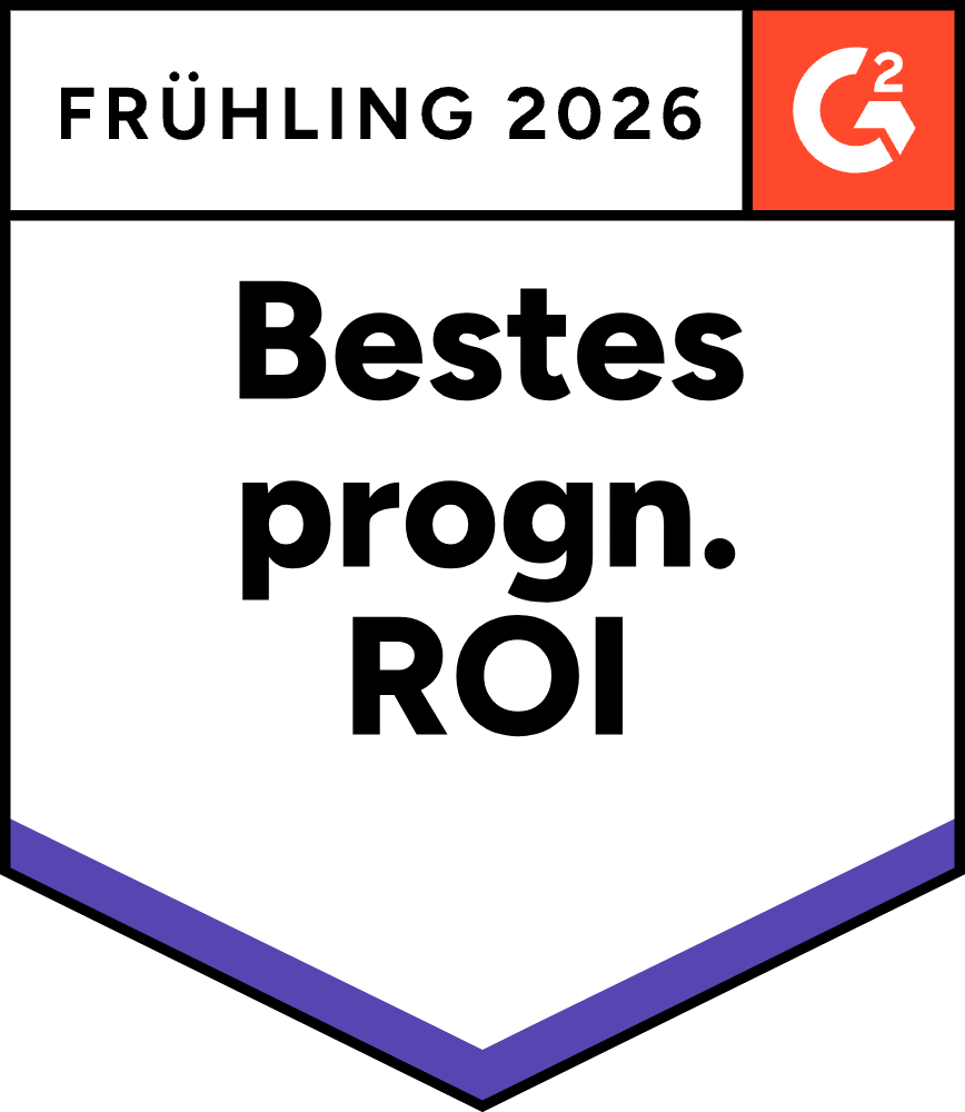G2 Award Badge: BestegeschätzteROI Roi